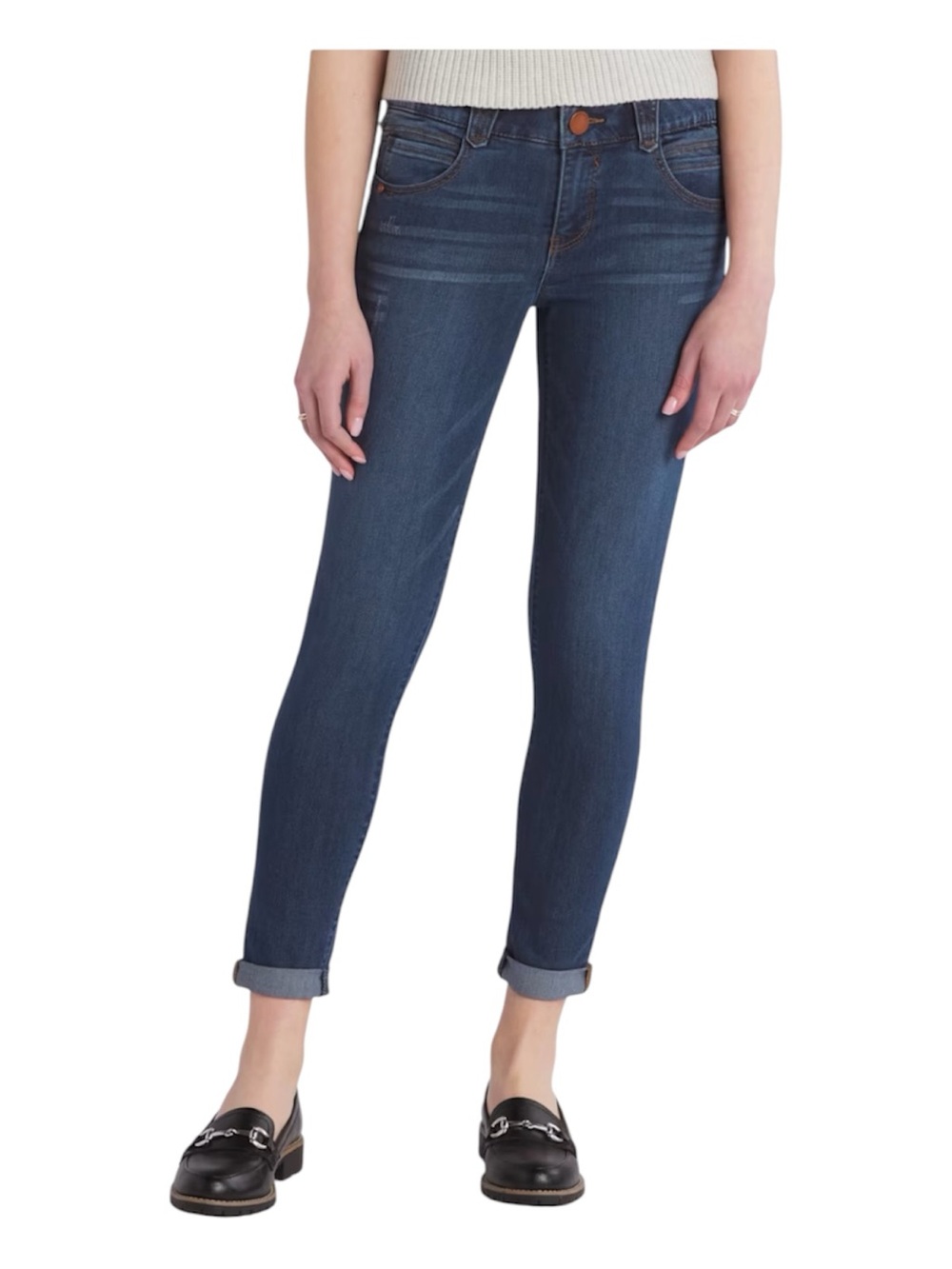Democracy Ab Solution Indigo Skinny Jeans - Medium  Wash Sz 12 - Picture 8 of 8